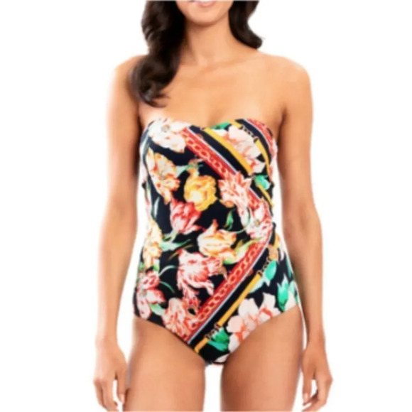Jets Jessika Allen Australia Galleria size 8 Bandeau strapless women swimsuit - Picture 5 of 15